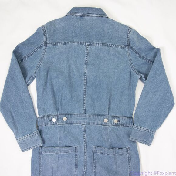 Madewell Denim Relaxed Coverall Jumpsuit in Glenroy‎ Wash, NWT, size XS - Picture 13 of 16
